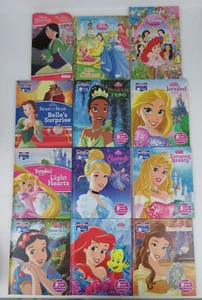 Lot Of 12 Disney PRINCESS HC Books Snow White Aurora Mulan Belle Rapunzel Cinder - Picture 1 of 10