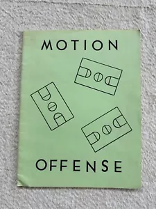 Motion Offense; Bob (Bobby) Knight Basketball Aids; 1975; Rustic, orig; unique - Picture 1 of 3