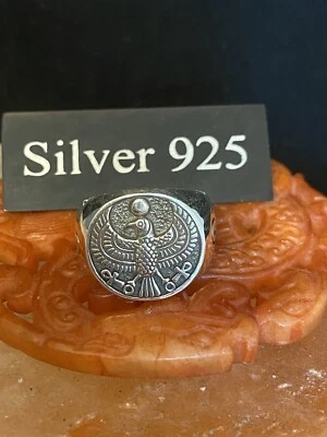 Anillo de plata águila y cruz, signo Foto 1 de 4