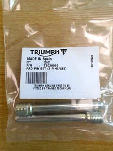Triumph Bonneville Daytona Speed Triple Twin Sprint Brake Pad Pins New T2020966 - Picture 1 of 3