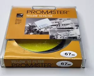 Genuine Pro 67mm Yellow Y2 #Y2 Y-2 Y 2 Glass Lens Filter Japan 67 mm PromMaster - Picture 1 of 6