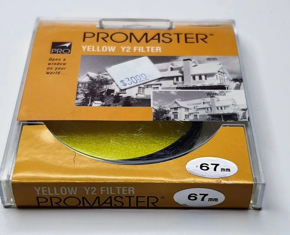 Genuine Pro 67mm Yellow Y2  #Y2 Y-2 Y 2 Glass Lens Filter Japan 67 mm PromMaster - Image 1 of 4
