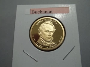 "S" Proof James Buchanan Presidential Dollar  Coin from Proof set (PP15) - Picture 1 of 1