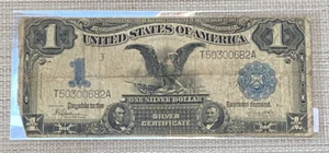 1899 Large $1 Black Eagle Silver Certificate One Dollar Currency Bank note - Picture 1 of 3