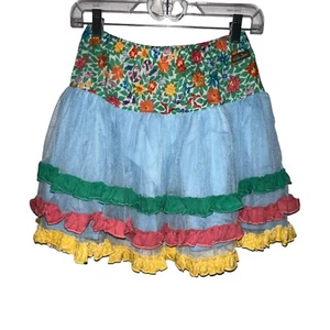MATILDA JANE Brilliant Daydream Field of Flowers Skirt Size 12 Floral Tulle New - Picture 1 of 9