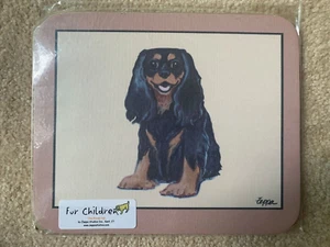 ONLY 2 LEFT - New Cavalier King Charles (Black & Tan) MOUSE PAD Non-Slip - Picture 1 of 1