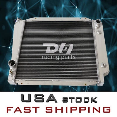 Radiador de aluminio de 3 filas para Ford Bronco 1969 1966-1977 2,8/3,3/4,7/4,9 L I6/V8 AT/MT Foto 1 de 4