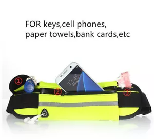 Outdoor Sports Waist Bag Waterproof Running Phone Money Key Belt Pouch Unisex - Picture 1 of 19