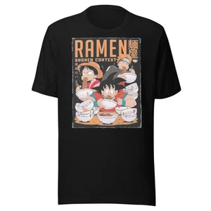 Anime Ramen Contest T-Shirt - Kurzarm Ultra Soft Crew Neck Tee - Bild 1 von 8