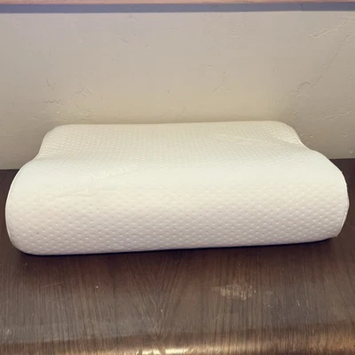 Almohada para cuello cervical Tempur-Pedic estándar perfil grande blanca Foto 1 de 4