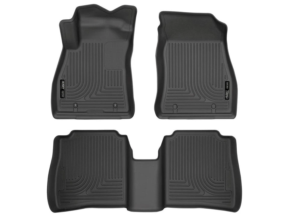 Husky Weatherbeater Floor Mats Fit 14-19 Nissan Sentra Front/2nd Row 3pc Blk Foto 1 de 4