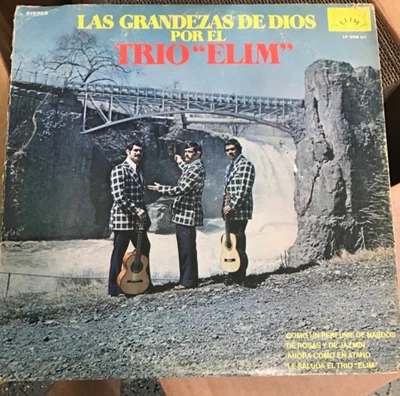 Por El Trio Elim Las Grandezas De Dios Vinyl Album LP Latin Foto 1 de 4