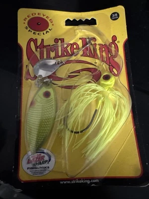 Strike King Red Eye Special Spinnerbait Chartreuse Holo Blade Señuelo Giratorio 3/8oz Foto 1 de 4