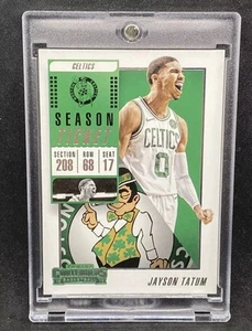 Tarjeta de inversión de boleto de novato Jayson Tatum RARA PANINI CELTICS MVP COMO NUEVA - Imagen 1 de 4