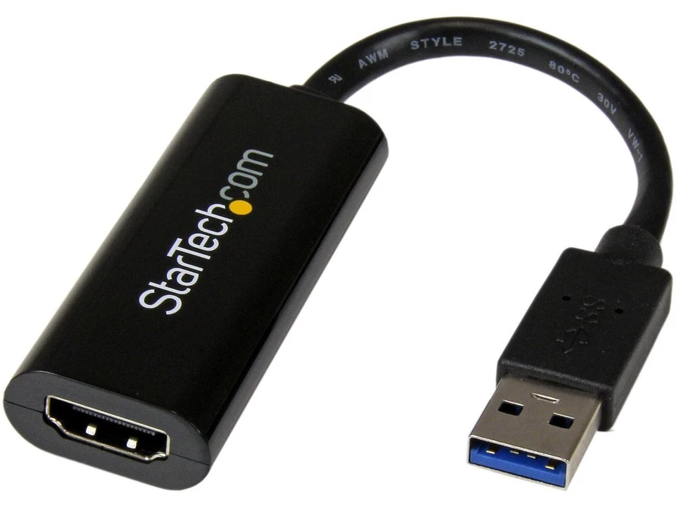 StarTech.com USB32HDES Slim USB 3.0 to HDMI External Video Card Multi Monitor - Image 1 of 4