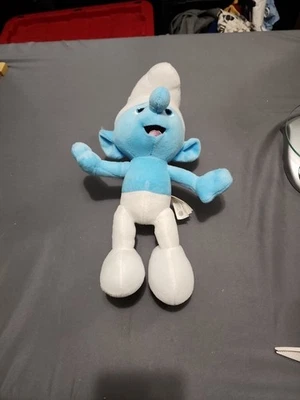 Clumsy Smurf 大号毛绒填充动物玩具 Kellytoy 14 — 第 1/4 张图片