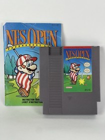 NES Open Tournament Golf (Nintendo NES, 1991) Authentic Game Cartridge + Manual