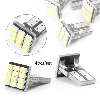 4pcs White T10 1206 12 SMD 12 leds Car Show Wide Light Map Reading Lamp Bulb - Image 1 of 4