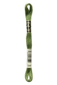 6-Strand Embroidery Cotton 8.7yd-Medium Yellow Green - Picture 1 of 6