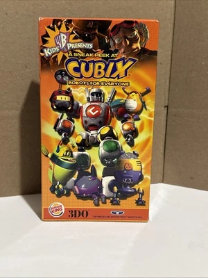 CUBIX ROBOTS FOR EVERYONE! BURGER KING PROMO HTF! (VHS, 2001) KIDS WB! - Image 1 of 4