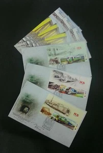 [SJ] Malaysia Public Transport Train In Sabah 2015 Railway (FDC set) *signed - Picture 1 of 5