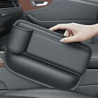 1X Black Car Seat Gap Catcher Box Caddy Slit Pocket Storage Catch Tidy Organiser
