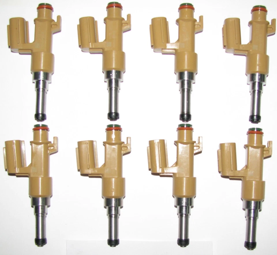 Juego de 8 inyectores de combustible OEM NUEVOS, 2007-2011 LEXUS & TOYOTA 4,6 L y 5,7 L V8 Foto 1 de 1