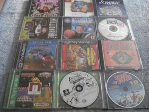 VINTAGE LOT OF 8 CD-ROM GAMES & 4 PLAY STATION GAMES (SEE DESCRIPTION) - Picture 1 of 13