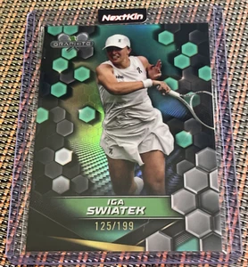 IGA SWIATEK 50 2024 TOPPS GRAPHITE TENNIS SSP AQUA LOW POP ONLY /199 - Picture 1 of 3