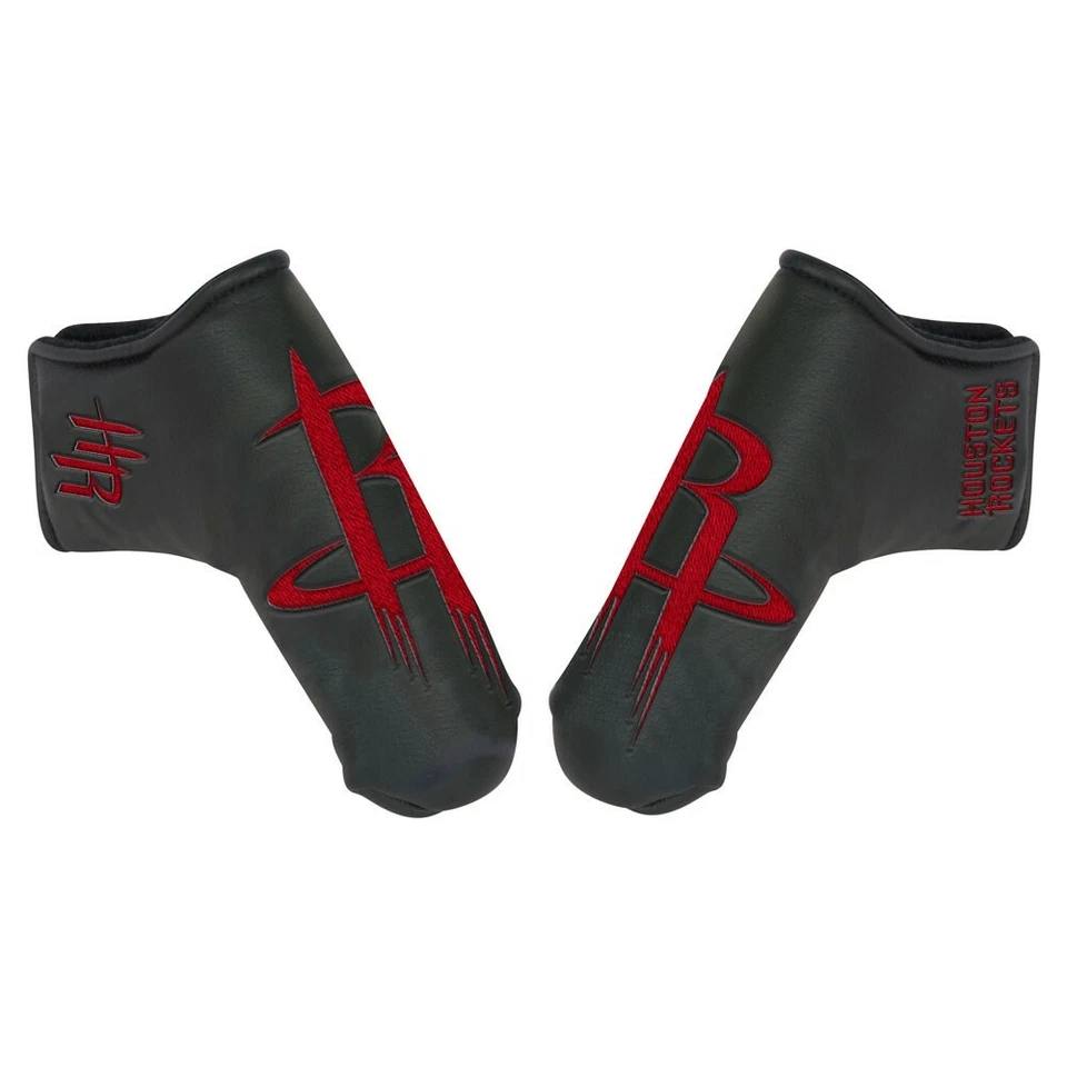 HOUSTON ROCKETS BORDADO LOGO HOJA NEGRA PUTTER CUBIERTA NUEVA 👀⛳ Foto 1 de 1