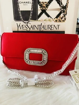 Новый красный вечер застежки сумочки/сумка через плечо - Изображение 1 из 4