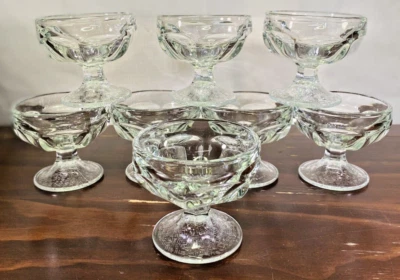 Set of 8 Vintage LIBBEY Fountainware 4.5oz Stemmed Sherbet Dessert Glass #5162 - Image 1 of 4