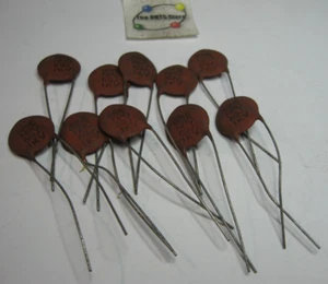 Condensador Disco Cerámico 69pF 1000V 5% NPO ERIE - NOS Cantidad 10 - Imagen 1 de 2