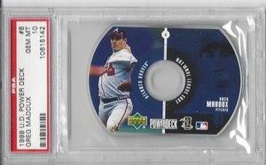 1999 UD Power Deck #8 Greg MADDUX - PSA 10+++ HOF Braves