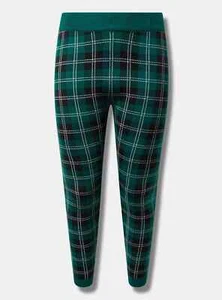 Torrid Full Length Signature Waist Sweater Plaid Legging Green 4 4X 26 #B92166 - Picture 1 of 2