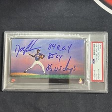 Nike Header Promo Autographed Post Card by Dwight Doc Gooden New York Mets