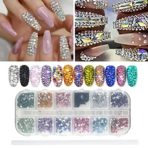 Set Nail art Piedras para decorar uñas cristales para uñas acrilicas - Picture 1 of 9