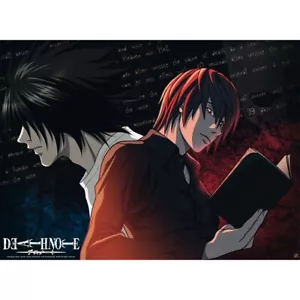 Póster sin encuadre de Death Note L vs. Light 15 x 20.5 anime manga arte de pared estilo DBY - Imagen 1 de 1