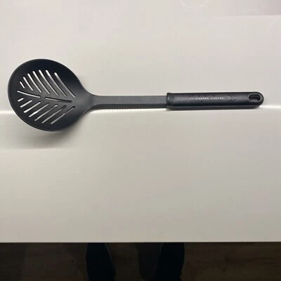 Calphalon Black Nylon Skimmer Strainer Slotted Spoon Heat Resistant 14.75" USA - Image 1 of 2