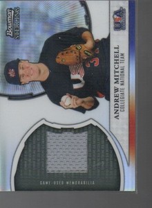 ANDREW MITCHELL 2011 BOWMAN STERLING USA BASEBALL RELICS JERSEY  USAR-AM