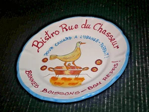 Solimene Bistro Rue du Chasseur Pour Canard A L'Orange Parfait Vetri Italy Plate - Picture 1 of 6