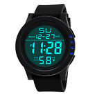 Waterproof Men LED Digital Military Date Silicone Watch Analog Wrist Watches NEW