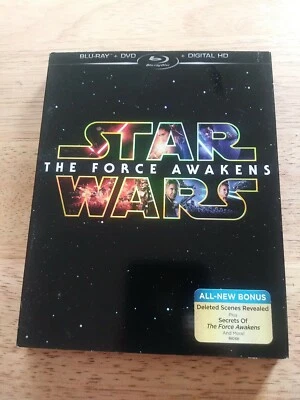 Star Wars: The Force Awakens (Blu-ray/DVD, 2-Disc Set) • NEW • Carrie Fisher - Image 1 of 3