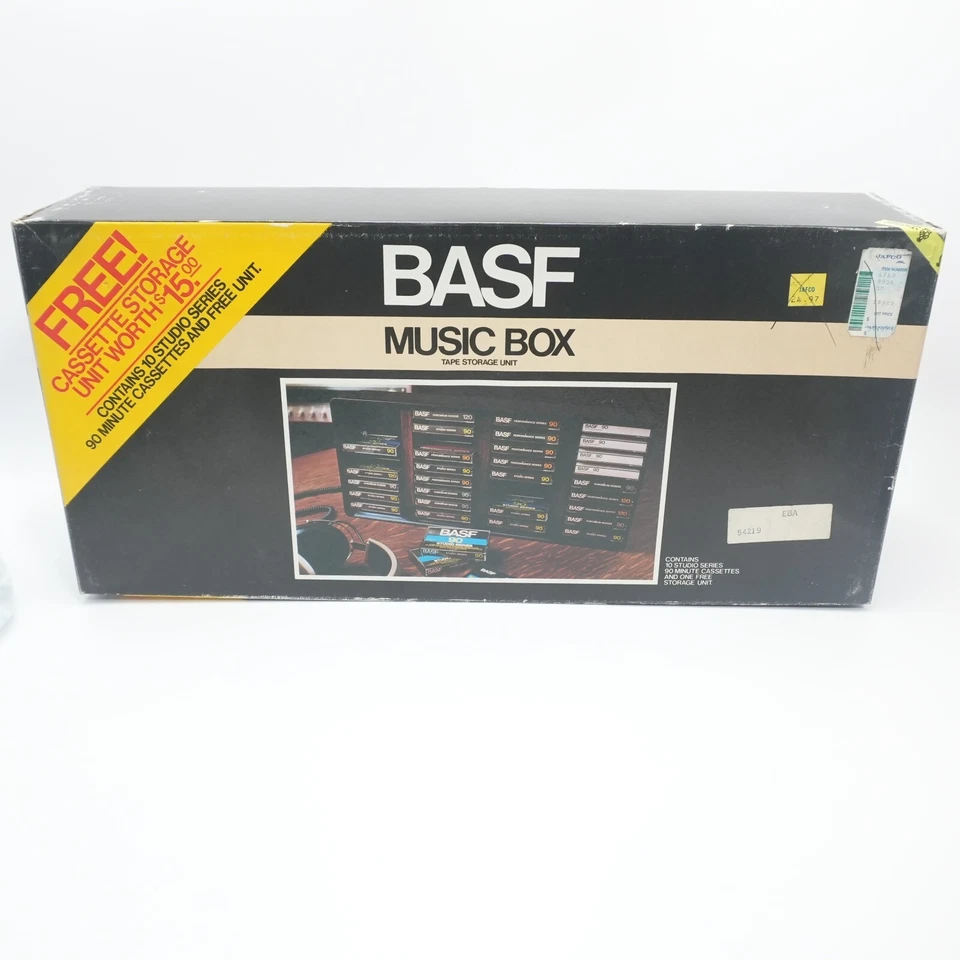 NOS BASF MUSIC BOX: CASSETTE TAPE STORAGE UNIT ONLY - Image 1 of 3