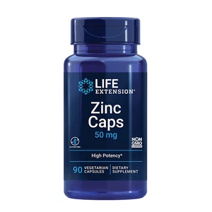 Life Extension Zinc Caps 50mg, 90 Vegetarian Capsules - Picture 1 of 3