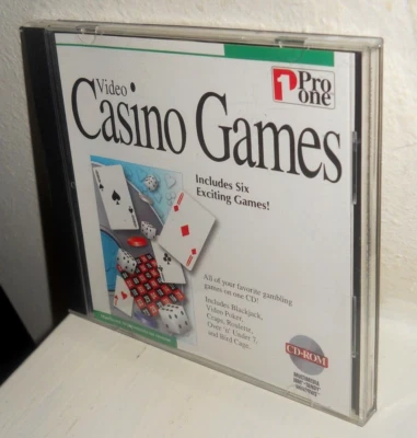 Video Casino Games Pro One Pre-Owned CD-ROM Six Exciting Games Free Shipping - Image 1 of 4