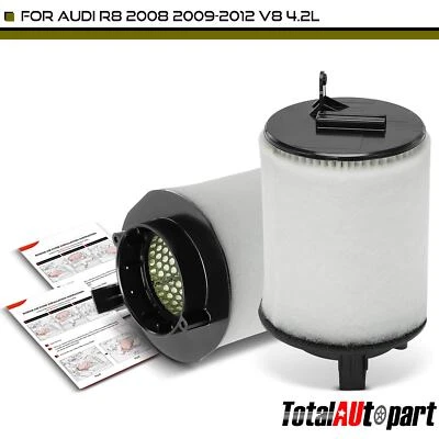Filtro de aire del motor 2 piezas nuevo para Audi R8 2008-2012 V8 4,2 L parte delantera 420133843B Foto 1 de 4