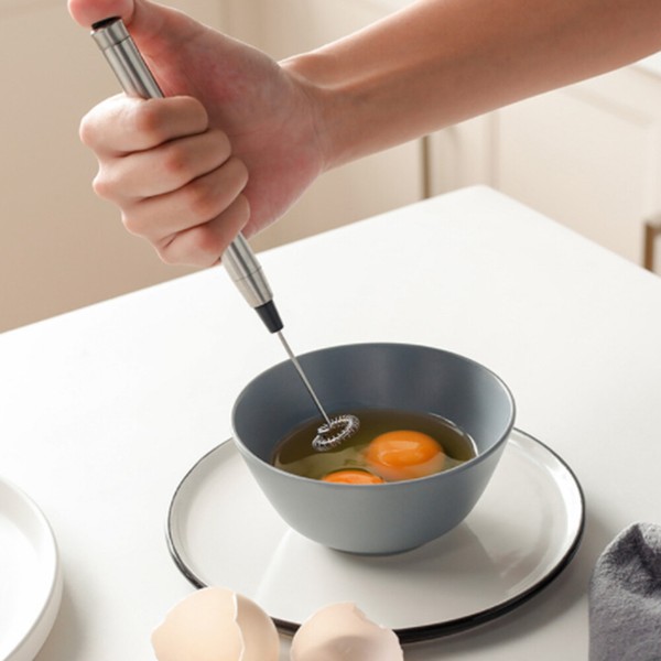 New Milk Frother Mixer Electric Egg Beater Whisk Coffee Kitchen White D8I8 Photo Related