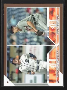 2023 Topps Update #US262 Rookie Combos Papierski / Sedlock Gold /2023 Tigers - Picture 1 of 2