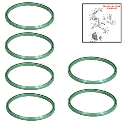 6x Ladeluftschlauch Dichtring für VW SCIROCCO T5 TRANSPORTER MULTIVAN BUS 700164 - Bild 1 von 2